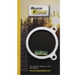 Black Gold Bowsights Sight Ring W/ Level 1 3/4″ White 16SRW