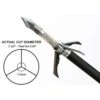 Grim Reaper Broadheads Crossbow RazorCut Broadhead 3 Blade Mechanical 1 1/2″ Cut 125 Grain 3 Pack 1883